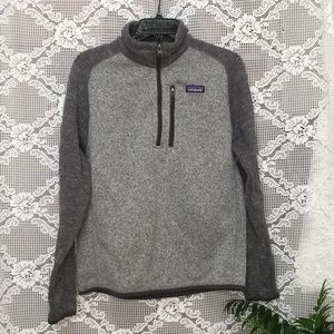 Patagonia Men’s Long Sleeve 1/4 Zip  Sweatshirt Grey Size S